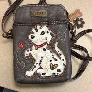 Chala Gray Dalmatian Crossbody Bag
